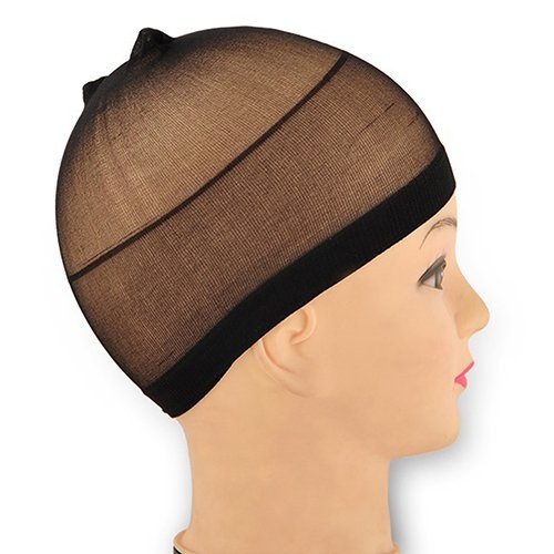 Brüssel08 2 Stück Unisex Elastische Strümpfe Perücke Liner Kappe Atmungsaktiv Stretch Haar Perücke Strumpf Liner Kappe Cosplay Snood Close End Perücke Strumpf Perücke Kappe für Damen und Herren von Brussels08