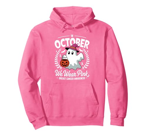 Brustkrebs Frauen Halloween Im Oktober tragen wir Pink Pullover Hoodie Brustkrebs Frauen Halloween Im Oktober tragen wir Pink Pullover Hoodie von Brustkrebs Halloween -Design
