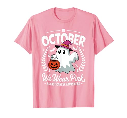 Brustkrebs Frauen Halloween Im Oktober tragen wir Pink T-Shirt Brustkrebs Frauen Halloween Im Oktober tragen wir Pink T-Shirt von Brustkrebs Halloween -Design