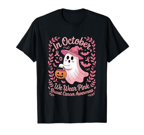 Brustkrebs Frauen Halloween Im Oktober tragen wir Pink T-Shirt Brustkrebs Frauen Halloween Im Oktober tragen wir Pink T-Shirt von Brustkrebs Halloween -Design