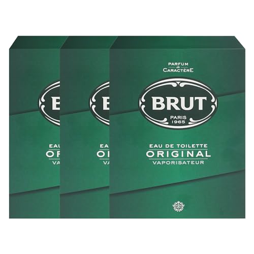 3 x Brut Original EDT Vaporisateur for men Eau de Toilette Sprühflacon je100ml von Brut