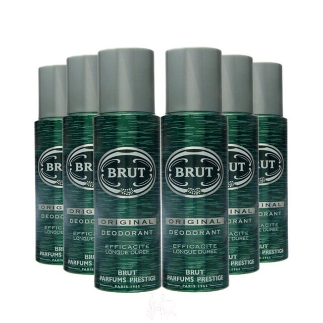 6x Brut Original for Men Deodorant Deo Spray 200 ml = 1200 ml von Brut