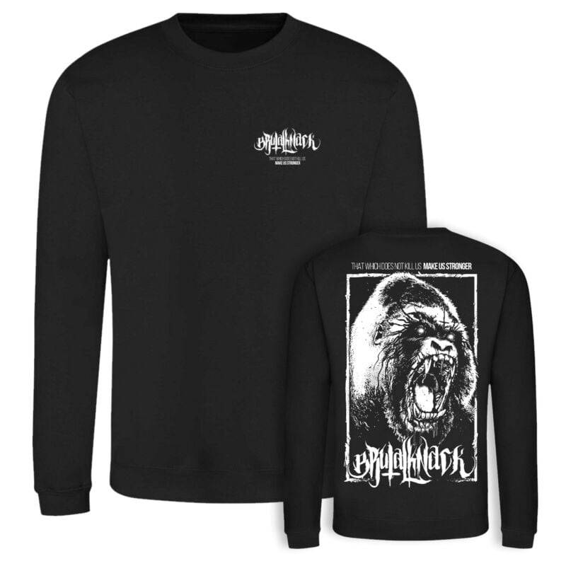 Brutal Knack Gorilla Sweater Sweatshirt schwarz in L Brutal Knack Gorilla Sweater Sweatshirt schwarz in L von Brutal Knack