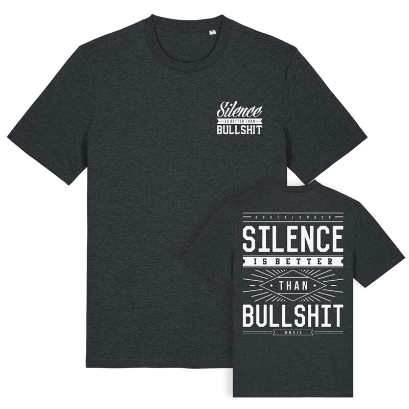 Brutal Knack Silence Shirt T-Shirt schwarz in XL von Brutal Knack