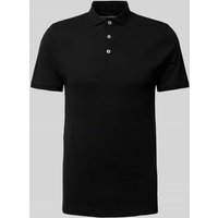 Bruun & Stengade Poloshirt mit kurzer Knopfleiste Modell 'MONIR' in Black, Größe L von Bruun & Stengade