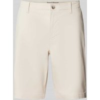 Bruun & Stengade Regular Fit Shorts mit Gesäßtaschen Modell 'GERHARD' in Offwhite, Größe 29 von Bruun & Stengade