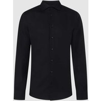 Bruun & Stengade Slim Fit Business-Hemd aus Baumwolle Modell 'Miles' in Black, Größe 38 von Bruun & Stengade