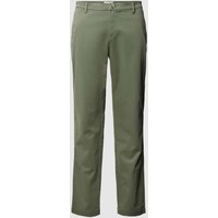 Bruun & Stengade Slim Fit Chino mit Viskose-Anteil Modell 'OLAV' in Khaki, Größe 31/34 von Bruun & Stengade