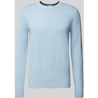 Bruun & Stengade Strickpullover mit geripptem Rundhalsausschnitt Modell 'JUPITER' in Hellblau, Größe XXL Bruun & Stengade Strickpullover mit geripptem Rundhalsausschnitt Modell 'JUPITER' in Hellblau, Größe XXL von Bruun & Stengade