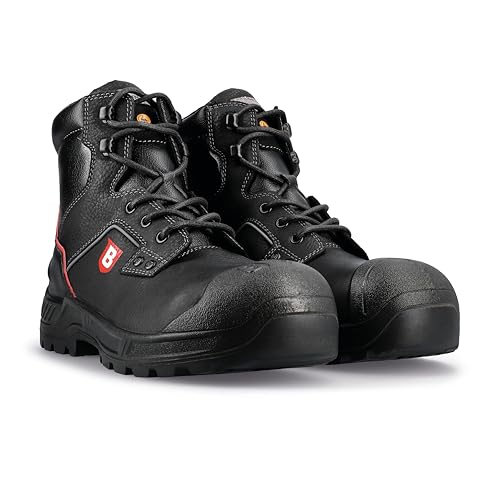 Brynje 412 All Round S3S Sicherheitsschuhe ESD FO HRO SC LG (Gr. 39) | Robuster Sicherheitsstiefel Herren Damen mit Breiter Passform & Atmungsaktivem Wasserabweisendem Leder | Safety Boots Men & Women von Brynje
