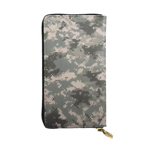 Bryptxztxt Army Digital Camouflage Damen Lange Geldbörse - Große Kapazität PU Leder Geldbörse mit Kartenhalter Etui Kredit Münzen Geldbörsen & Reißverschluss Clutch Geldbörsen für Damen & Mädchen, von Bryptxztxt