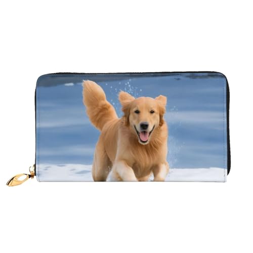 Bryptxztxt Golden Retriever Hunde-Welpen, Haustiere, lange Geldbörse, große Kapazität, PU-Leder, Geldbörse mit Kartenhalter, Kredit-Münzgeldbörsen & Reißverschluss, Clutch-Geldbörsen für Damen und Bryptxztxt Golden Retriever Hunde-Welpen, Haustiere, lange Geldbörse, große Kapazität, PU-Leder, Geldbörse mit Kartenhalter, Kredit-Münzgeldbörsen & Reißverschluss, Clutch-Geldbörsen für Damen und von Bryptxztxt