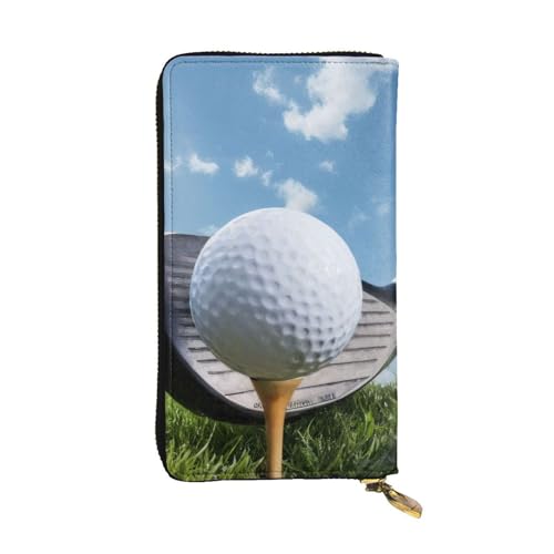 Bryptxztxt Golf Club Damen Lange Geldbörse - Große Kapazität PU Leder Geldbörse mit Kartenhalter Etui Kredit Münzen Geldbörsen & Reißverschluss Clutch Geldbörsen für Damen & Mädchen, Größe 3D, 3 D, von Bryptxztxt