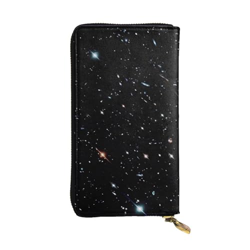 Bryptxztxt Schwarze Glitzer Damen Lange Geldbörse - Große Kapazität PU Leder Geldbörse mit Kartenhalter Etui Kredit Münzen Geldbörsen & Reißverschluss Clutch Geldbörsen für Damen & Mädchen, Größe 3D, von Bryptxztxt