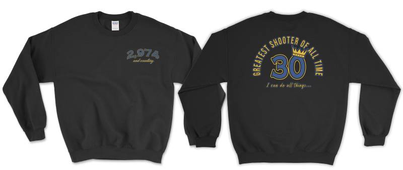 2974 Und Zählend - Greatest Shooter Of All Time I Can Do Things Crewneck Sweatshirt von BsSUPPLYCO