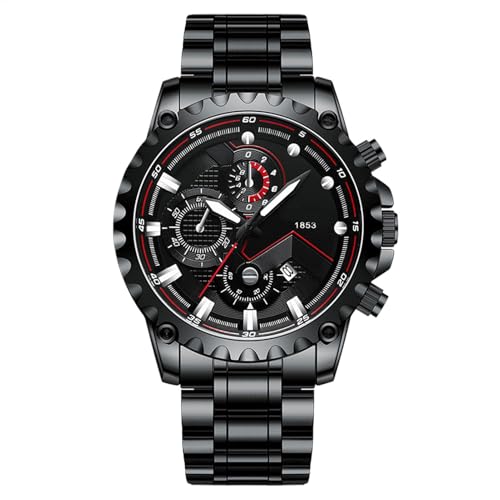 Bsbkoj Stainless Steel Watches, Large Face Men's Wristwatch, 14.5x6.5x1.8cm, Stylish Luxury Timepiece, Elegant and Functional Accessory, Analog Wrist Clock for Daily Wear, Business Bsbkoj Stainless Steel Watches, Large Face Men's Wristwatch, 14.5x6.5x1.8cm, Stylish Luxury Timepiece, Elegant and Functional Accessory, Analog Wrist Clock for Daily Wear, Business von Bsbkoj