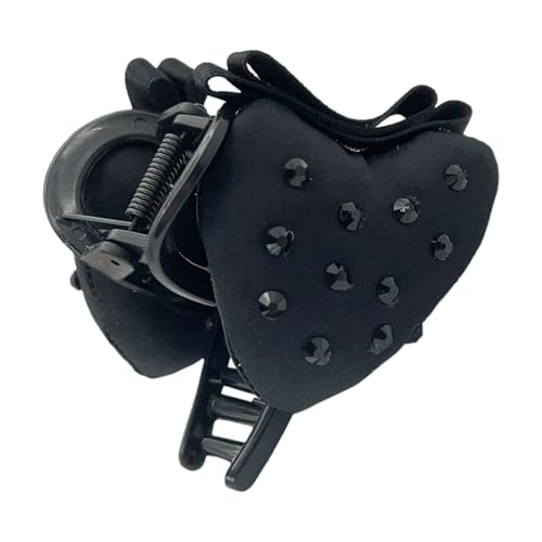 Erdbeerkrallenklammer, Obstform, Haarklammer, große Haarschnäpper für den täglichen Gebrauch, PP- und Stoffmaterial (8 x 6 cm), stilvolles Haar-Accessoire für Frauen und Mädchen von Bsbkoj