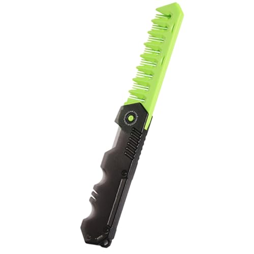 Foldable Comb, Portable Pocket Hair Comb, 8.66in Versatile Small Styling Tool, Oil Head Clipper, Compact Design for Beards, Mustaches, Men Salon Grooming von Bsbkoj