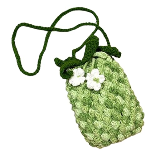 Häkeltaschen mit Kordelzug, Farbverlauf, Ananas-Design, gestrickte Umhängetasche, modische handgewebte Beuteltasche, perfekt für Kosmetika und Accessoires, Aufbewahrung für den täglichen Gebrauch, Häkeltaschen mit Kordelzug, Farbverlauf, Ananas-Design, gestrickte Umhängetasche, modische handgewebte Beuteltasche, perfekt für Kosmetika und Accessoires, Aufbewahrung für den täglichen Gebrauch, von Bsbkoj