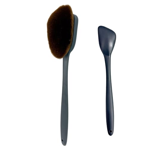 Rückenlotion-Applikator für Damen, Sonnenschutz-Pinsel-Körper, 330 x 52 mm, wiederverwendbares Make-up-Werkzeug, weicher Polierstab, tragbarer Zauberstab, zum Bräunen, Bräunen, Bräunen von Bsbkoj