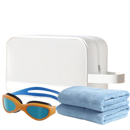 Travel Bag Toiletries, Beach Toiletry Storage Organizer, 25 x 11 x 15 cm, großes Fassungsvermögen, Kosmetiktasche mit Reißverschluss, tragbares Reisezubehör für Damen, Männer, mehrfarbig, Moon white Travel Bag Toiletries, Beach Toiletry Storage Organizer, 25 x 11 x 15 cm, großes Fassungsvermögen, Kosmetiktasche mit Reißverschluss, tragbares Reisezubehör für Damen, Männer, mehrfarbig, Moon white von Bsbkoj