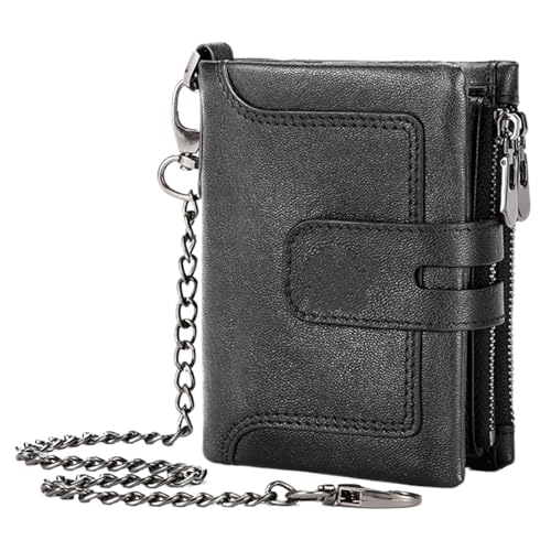 Vintage Leather Wallet with Chain, Anti-Theft Male Credit Cards Wallet, Zipper Buckle Multiple Card Slots, Cowhide Wallet for Paper Money, Leather Wallet with Chain, Credit Card Wallet with Chain, Vintage Leather Wallet with Chain, Anti-Theft Male Credit Cards Wallet, Zipper Buckle Multiple Card Slots, Cowhide Wallet for Paper Money, Leather Wallet with Chain, Credit Card Wallet with Chain, von Bsbkoj
