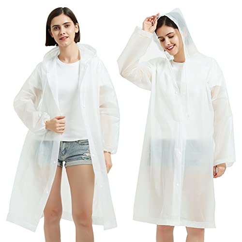 2 Stück Regenponcho,Erwachsene Kinder Wasserdicht Regenponcho,Unisex Eva Regenmäntel Mit Kapuze,Regenmantel Wiederverwendbar,Regenschutz Regen Zubehör,Regenjacke Für Radfahren Wandern Camping Reisen von Bseical