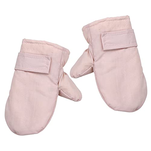 Baby Handschuhe Winter, Kinderhandschuhe 2/3/4 Jahre Mädchen Junge, Skihandschuhe Kinder Wasserdicht, Fäustlinge Fleece Fausthandschuhe Kinder, für Skifahren Radfahren Outdoor Warm Sport (M, Rosa) von Bseical