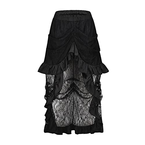 Bslingerie® Damen Gothic Punk Steampunk Spitze Rock Kleidung Kurzer Rock von Bslingerie