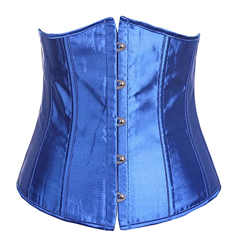 Bslingerie® Damen Taille Cincher Korsett Corsage (Blau Satin, M) von Bslingerie