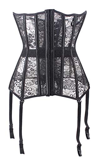 Bslingerie® Damen Taille Cincher Korsett Corsage (Korsett mit Strumpfhaltern, XXL) von Bslingerie