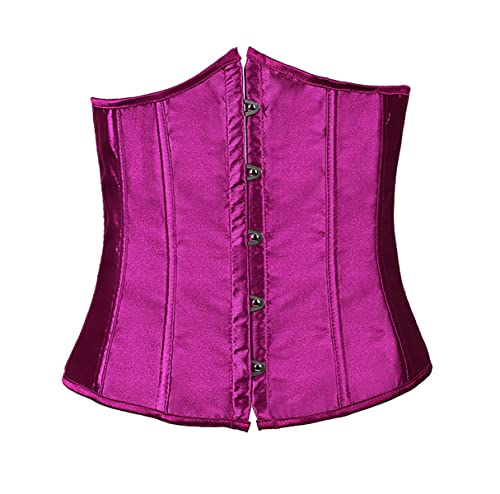 Bslingerie® Damen Taille Cincher Korsett Corsage (Violett Satin, S) von Bslingerie