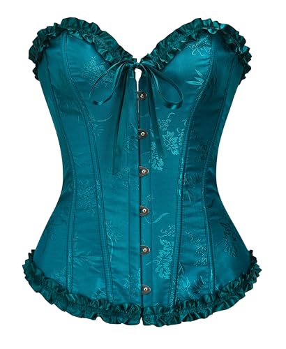 Bslingerie Damen-Korsett-Oberteil, niedliches Pastellfarben, Shapewear, Dessous (Dunkelblau, M) von Bslingerie