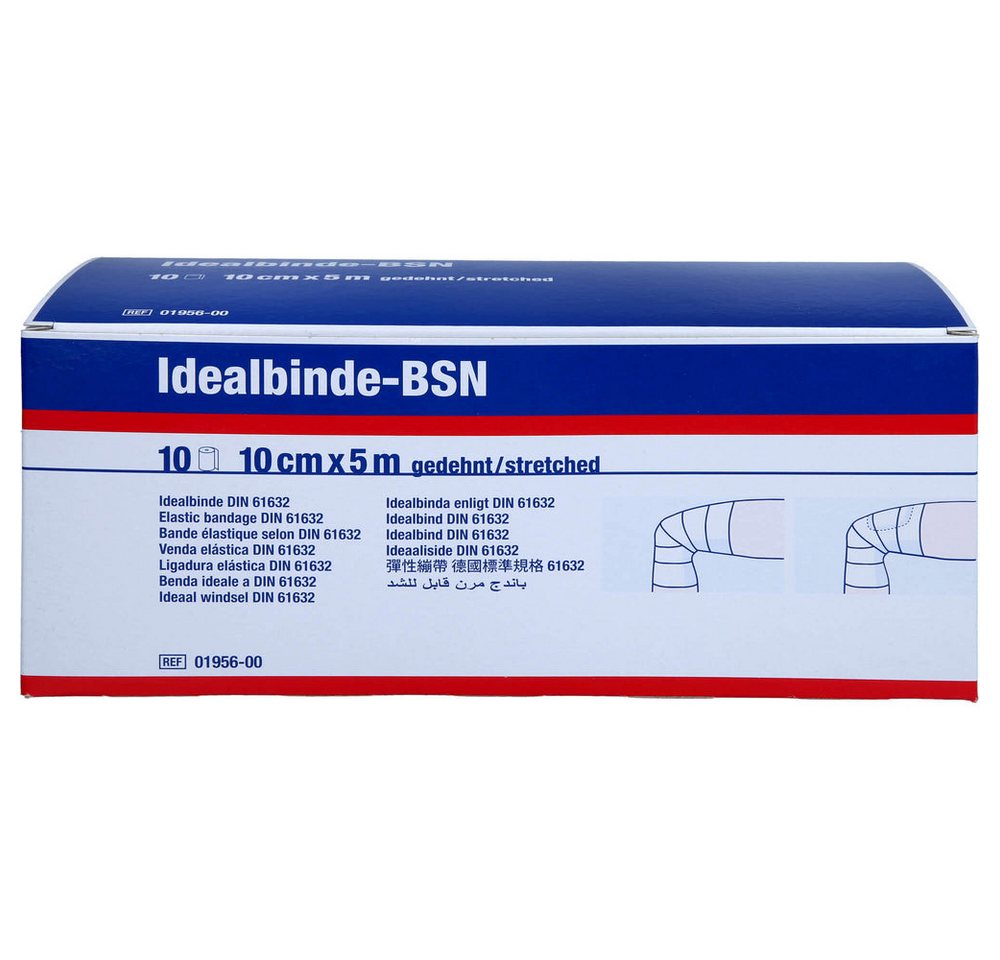 Bsn Medical Bandage Idealbinde Color Verband (Spar-Set, 10-tlg., verbinden), Atmungsaktive Struktur ermöglicht hautschonende Versorgung von Bsn Medical
