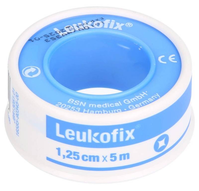 Bsn Medical Fixierpflaster Leukofix Rollenpflaster (Spar-Set, 1-St., hautfreundlich) leicht von Hand quer, längs und mittig reißbar von Bsn Medical