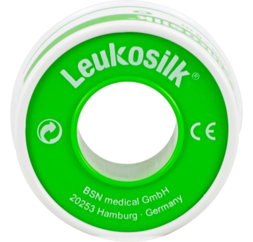 Bsn Medical Fixierpflaster Leukosilk Rollenpflaster (Spar-Set, 1-St., Fixierung) Leicht von Hand in Längsrichtung reißbar, kein Scheren erforderlich von Bsn Medical