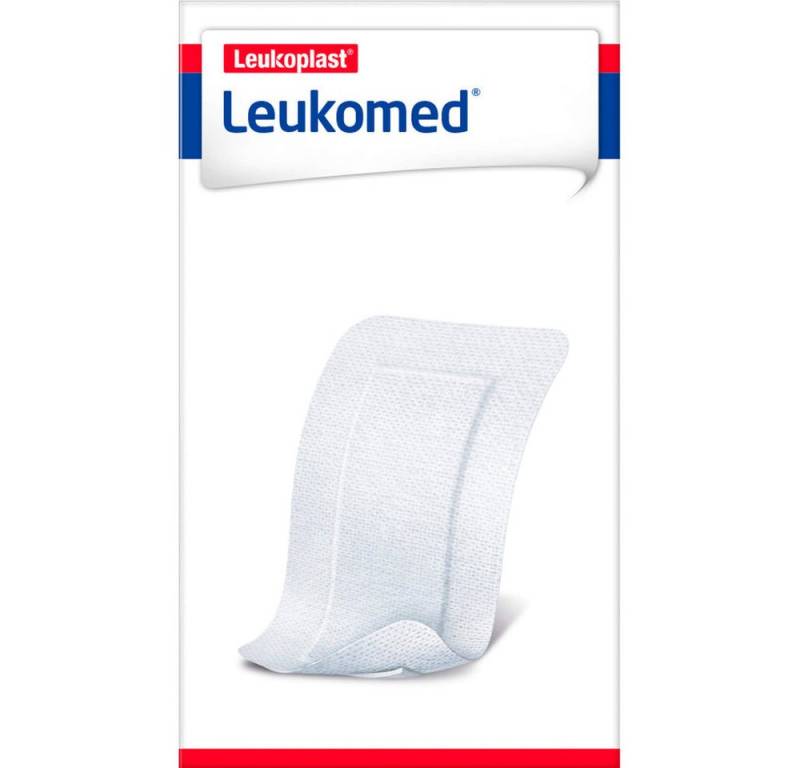 Bsn Medical Wundpflaster Leukomed Wundverband Pflaster (Spar-Set, 5 St., Fixiert sicher), Luft- und dampfdurchlässig zur Reduktion von Hautmazerationen von Bsn Medical