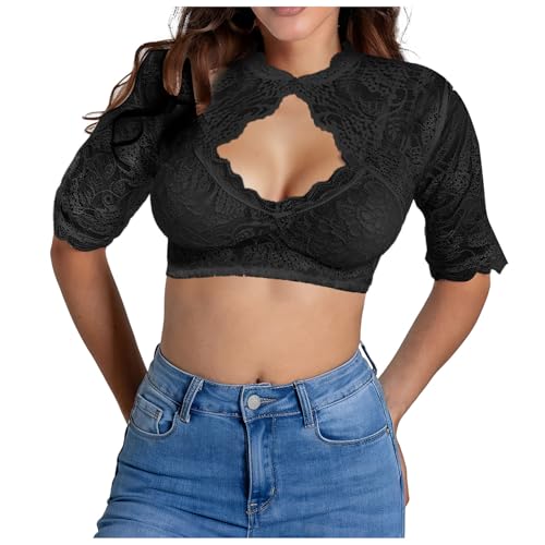 Bsotalines Dirndl Bluse Damen Hollow Out Dirndlbluse Spitze Hochgeschlossen Dirndlblusen Halbarm Trachtenbluse Spitzen Tracht Blusen Oktoberfest Damen Outfit Elegante Blusenshirt Dirndl Hemdbluse Bsotalines Dirndl Bluse Damen Hollow Out Dirndlbluse Spitze Hochgeschlossen Dirndlblusen Halbarm Trachtenbluse Spitzen Tracht Blusen Oktoberfest Damen Outfit Elegante Blusenshirt Dirndl Hemdbluse von Bsotalines