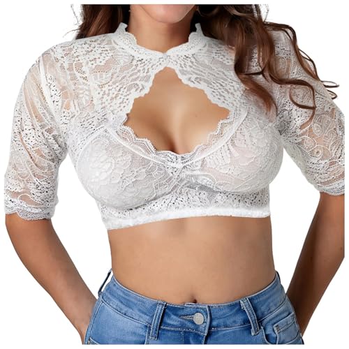 Bsotalines Dirndl Bluse Damen Hollow Out Dirndlbluse Spitze Hochgeschlossen Dirndlblusen Halbarm Trachtenbluse Spitzen Tracht Blusen Oktoberfest Damen Outfit Elegante Blusenshirt Dirndl Hemdbluse Bsotalines Dirndl Bluse Damen Hollow Out Dirndlbluse Spitze Hochgeschlossen Dirndlblusen Halbarm Trachtenbluse Spitzen Tracht Blusen Oktoberfest Damen Outfit Elegante Blusenshirt Dirndl Hemdbluse von Bsotalines