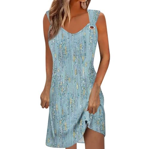 Bsotalines Sommerkleid Damen Knielang Blumendruck Lässig Kurz Kleid Ärmellos Elegant Trägerkleid Sommer Minikleid Boho Strandkleid Leicht Lose Tunika Kleid A-Linie Curvy Kleider Freizeitkleid Bsotalines Sommerkleid Damen Knielang Blumendruck Lässig Kurz Kleid Ärmellos Elegant Trägerkleid Sommer Minikleid Boho Strandkleid Leicht Lose Tunika Kleid A-Linie Curvy Kleider Freizeitkleid von Bsotalines