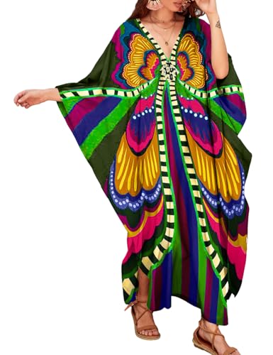 Bsubseach Plus Größe Kaftan Kleider Lange Badeanzug Coverup für Frauen Kaftane Loungewear Casual Herbst Kleid Grün Bsubseach Plus Größe Kaftan Kleider Lange Badeanzug Coverup für Frauen Kaftane Loungewear Casual Herbst Kleid Grün von Bsubseach