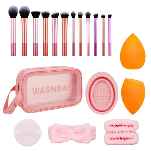 20x Basic Essential Pinsel Set Make Up Pinsel Lidschatten Pinsel Make-up Pinsel Puderpinsel Kosmetikpinsel von Btgghytr