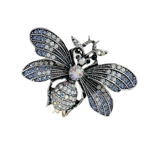 Brosche mit Strasssteinen, Schmetterling, Motte, Legierung, Retro-Schmuck, Accessoire, Unisex, Party, trendiger Retro-Schmuck mit Diamant-Akzent von Btgghytr