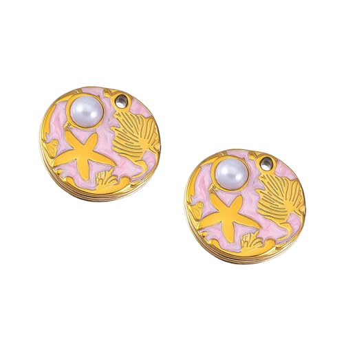 Btgghytr 2 x bunte Seestern-Blatt-Anhänger aus Edelstahl, kreativer Schmuck, Bastelbedarf, Blatt-Halsketten-Zubehör, Einheitsgröße, Wie beschrieben, Wie beschrieben Btgghytr 2 x bunte Seestern-Blatt-Anhänger aus Edelstahl, kreativer Schmuck, Bastelbedarf, Blatt-Halsketten-Zubehör, Einheitsgröße, Wie beschrieben, Wie beschrieben von Btgghytr