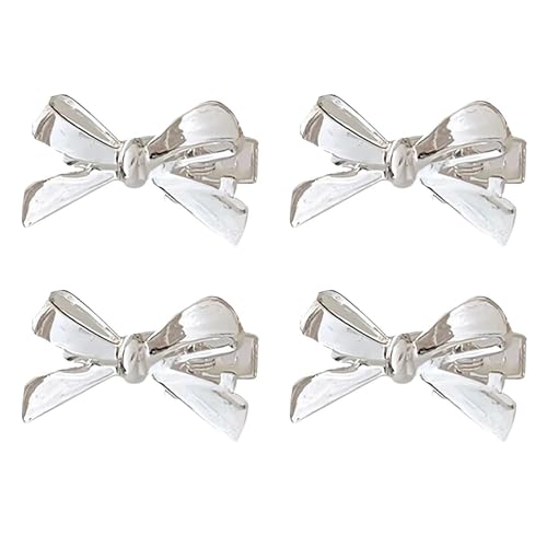 Btgghytr 4 einzigartige Haarspangen mit Schleife, kreative und auffällige Haarnadeln, Metall-Haarnadeln, Cosplay-Haarstyling-Clips für Damen und Mädchen von Btgghytr