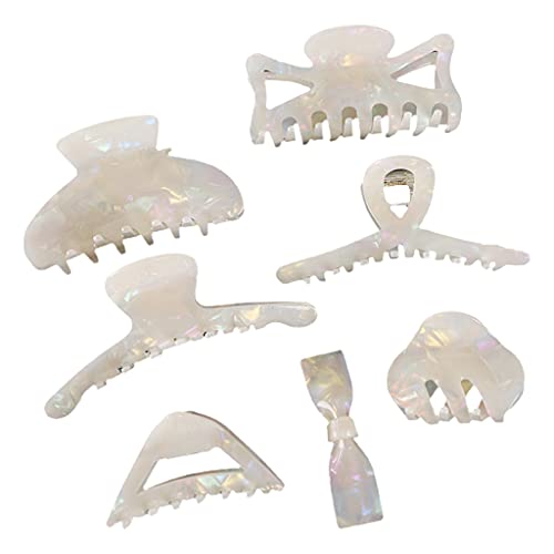 Btgghytr Acryl-Haarspangen-Set, groß, starker Halt, mehrere Formen für dickes, dünnes Haar, französisches Design, Haarstyling-Clips für Frauen und Mädchen von Btgghytr
