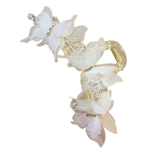 Btgghytr Aesthetic Mesh Schmetterling Haarklammer Acryl Haar Shaping Kiefer Clip Starke Sichere Klaue Clip Haarstyling Haarstyling Clips für Frauen und Mädchen von Btgghytr