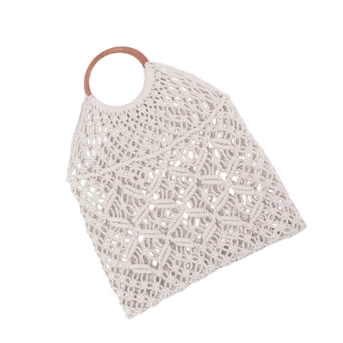 Btgghytr All-Matching-Handtasche für Frauen Urlaubstasche Baumwollseil Reisen Reisetasche Frauen handgewebetes von Btgghytr