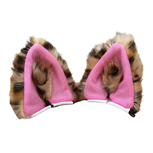 Btgghytr Anime Faux Kätzchen Ohren Haarspangen Plüsch Tier Cosplay Haarstyling Clips für Frauen und Mädchen von Btgghytr