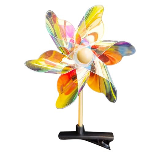 Btgghytr Bunte Haarnadeln in Windmühlenform, kleine Mädchen, zum Fotografieren, für Weihnachten, Festival, Windmühle, Haar-Styling-Clips für Damen und Mädchen von Btgghytr